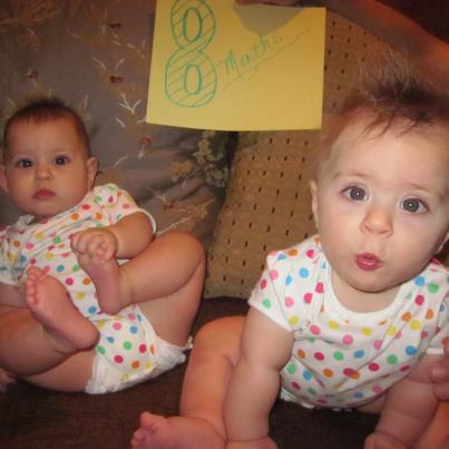 The Warheit Twins are 8 months old!  This was a very funny photo shoot.