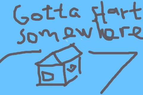 Get started. It will be easier to finish.